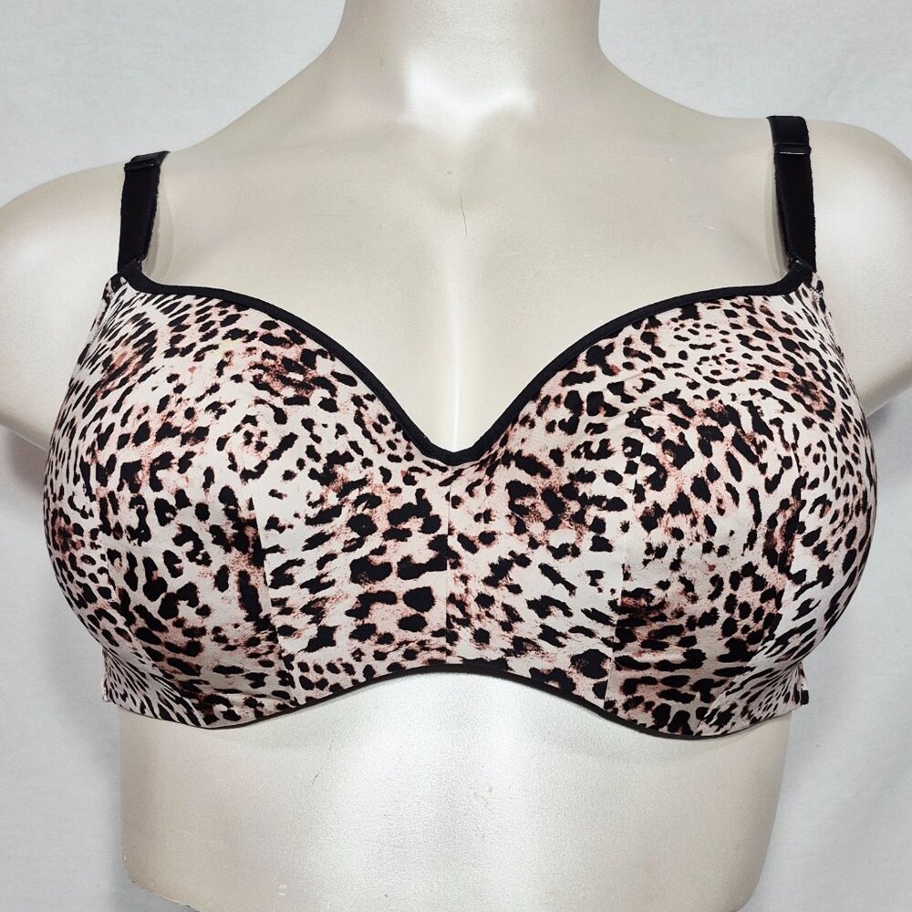 44C Torrid Lightly Lined Full Coverage Balconette‎ Underwire Bra Animal Print